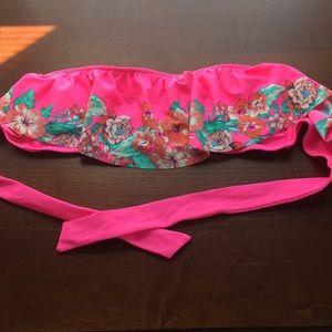 American Eagle Floral Bandeau Bikini Top